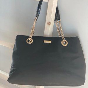 Nylon Chain Strap Bag | Black